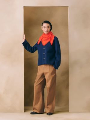 Carreaux scarf 80, View: Worn, worn, view 2 of 3
