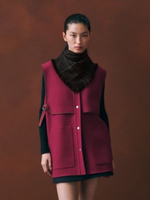 Carreaux scarf 80, View: Worn, worn, view 2 of 3