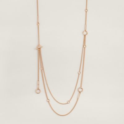 Echappee Hermes long necklace
