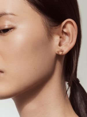 Brincos Echappée Hermès, modelo pequeno, Exibir: Sendo usado, worn, visualizar 2 de 2