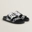 Extra sandal, gris argenté