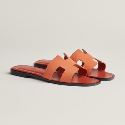 Box Calfskin Oran Sandals 38 Gold curated on LTK