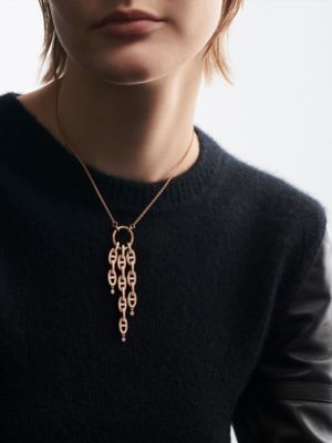 Chaine d'ancre Enchainee pendant, View: Worn, worn, view 2 of 2