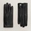 Gants Nervures Droites, noir