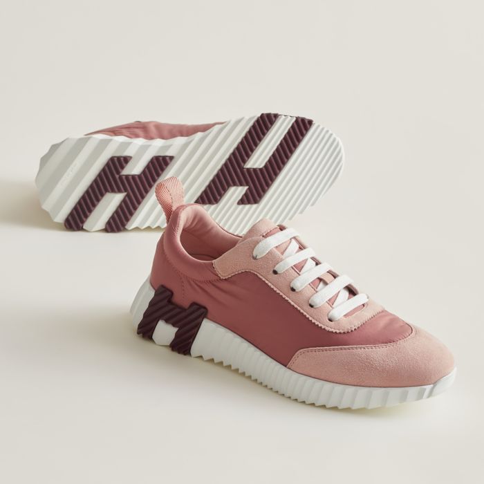Hermès Bouncing Low-top Pink And Orange Sneakers in Red