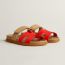 Chypre sandal, rouge grenadine/beige albinos