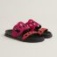 Extra sandal, rose bougainvillier/rose vermillon, no stock