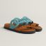 Extra sandal, bleu minéral/naturel