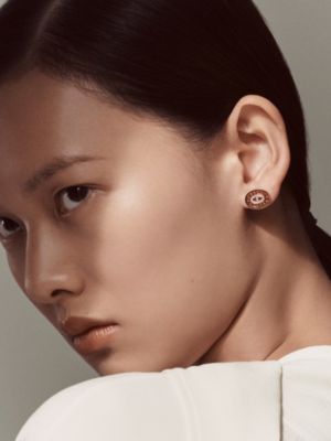 Chaine d'ancre Divine stud earrings, small model, View: Worn, worn, view 2 of 2