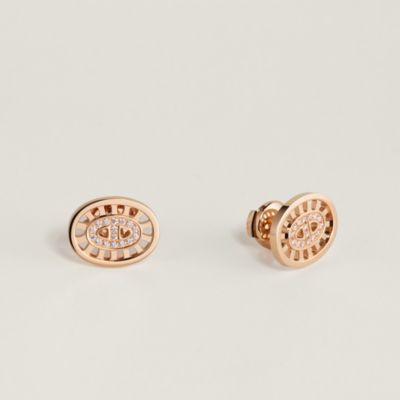 Chaine d'ancre Divine stud earrings, small model