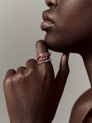 Chaine d'ancre Chaos ring, medium model, View: Worn, worn, view 2 of 2