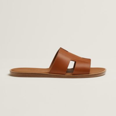 【名品図鑑】mid00s Hermes pure summer linen Hermes Izmir Sandal Gold Smooth Calfskin Leather Men's