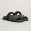 Chypre sandal, vert Véronèse/bleu marine