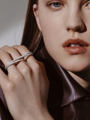Crescendo triple ring, View: Worn, worn, view 2 of 2