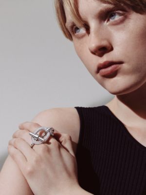 Adage double ring, View: Worn, worn, view 2 of 3