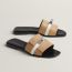 Sandales Giulia, beige natura/blanc