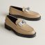 Mocassins Hot, beige lin