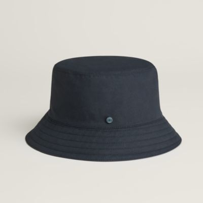 HERMES エルメス サイズ58 バケットハット ネイビー コットン ポリ