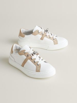 blanc/beige lin