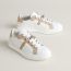 Day sneaker, blanc/beige lin