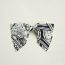"Sangles en Zigzag Bandana" Grenelle GM hair clip, noir