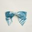 "Sangles en Zigzag Bandana" Grenelle GM hair clip, bleu jean