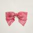"Sangles en Zigzag Bandana" Grenelle GM hair clip, rose azalée