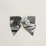 "Sangles en Zigzag Bandana" Grenelle PM hair clip, noir