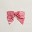 "Sangles en Zigzag Bandana" Grenelle PM hair clip, rose azalée