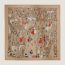 Paddock shawl 140, beige/corail/naturel