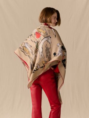 Paddock shawl 140, View: Worn, worn, view 2 of 3