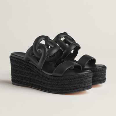 エスパドリーユ - ブラック - レディス シューズ | エルメス | Hermès  