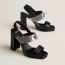 Ilona 90 sandal, noir/ombre