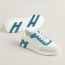 Bouncing sneaker, blanc/bleu minéral