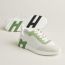 Bouncing sneaker, blanc/vert de mer
