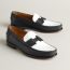 Kennedy loafer, noir/blanc