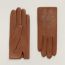 Jeu d'H gloves, cognac