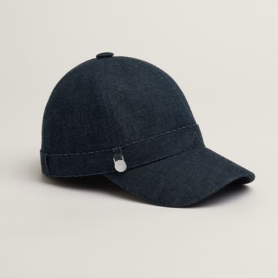 Hermes Blue Denim Cap Tess Denim cap - Blue | Hermès USA main image 4