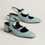 Jackie 50 pump, bleu glacier