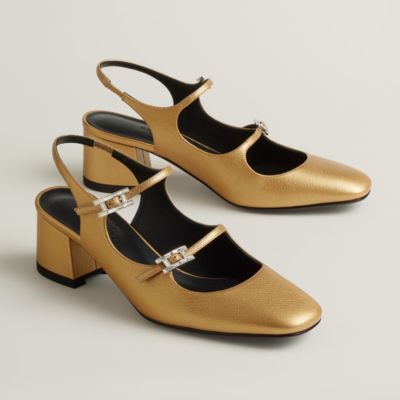 エルメス poeme ◉ はずかしく + AAAA 状態良好（白）エナメルパンプス  