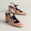 Jackie 90 pump, beige perlino