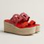 Ithea 30 espadrille, rouge cinétique/orange capucine, no stock