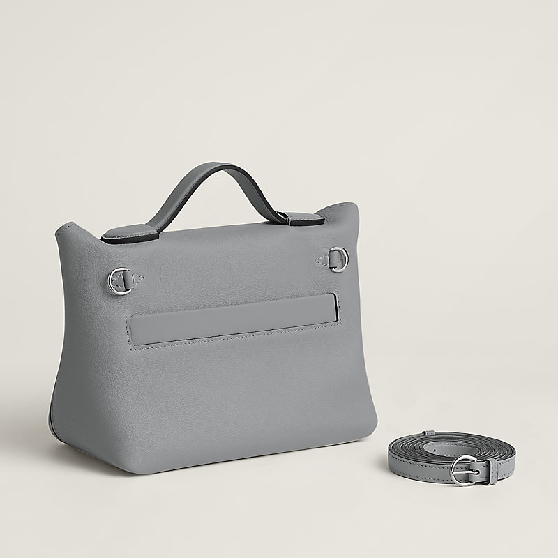 並行輸入　Hermès グレー ハンドバッグ ロック付き 並行輸入 Hermès グレー ハンドバッグ ロック付き