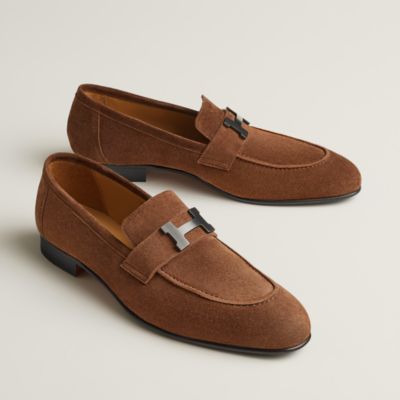 Hermès ブラウンレザー ローファー　38 美品❣️ Icone loafer - Brown | Hermès USA