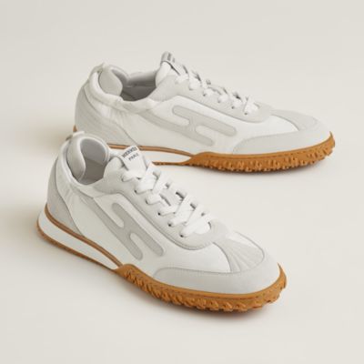 Hermes ジェット メンズ スエード スニーカー White Black Jet sneaker | Hermès USA