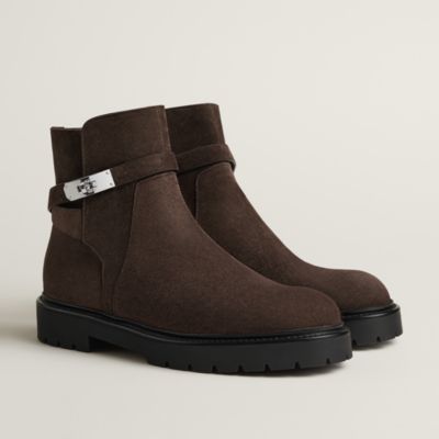 Jeff ankle boot - Black | Hermès USA
