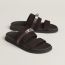 Jackson sandal, marron ébène