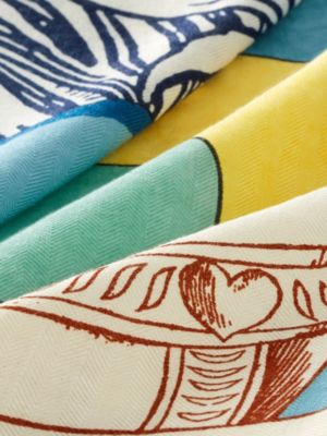Châle 140 Cavalier en Formes, Vue: Vue détaillée, detail, vue 3 sur 3