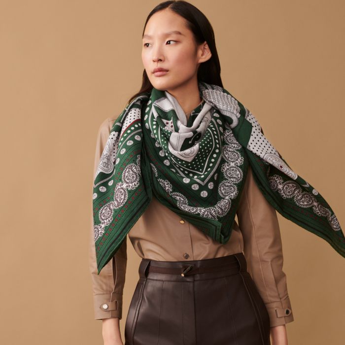 The iconic Hermes silk scarf turns into a belt bag for Fall 2021