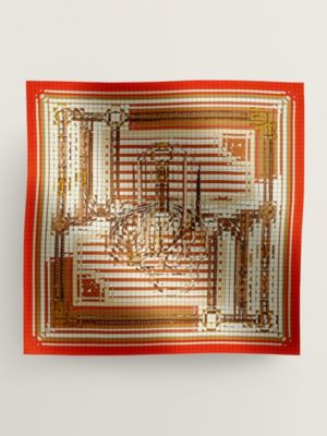 orange/blanc/beige doré